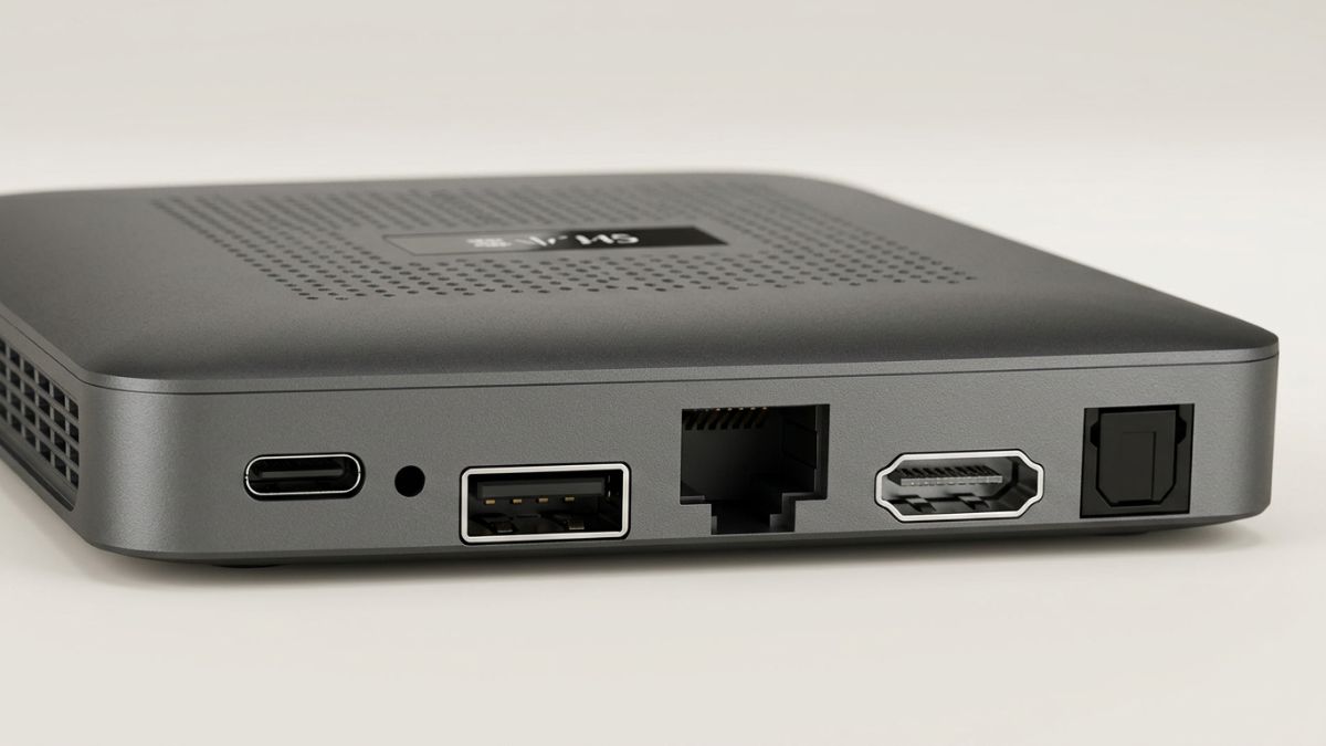 SViCloud 10P rear ports: HDMI, USB and USB Type-C connections