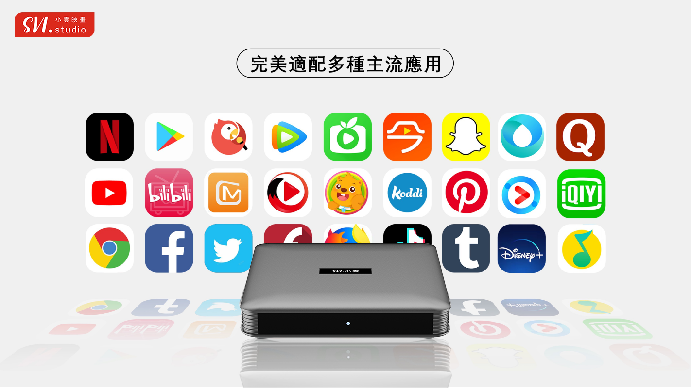 SViCloud 10P app browsing and streaming interface