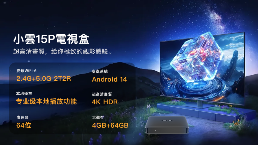 SviCloud 15P TV Box Specifications