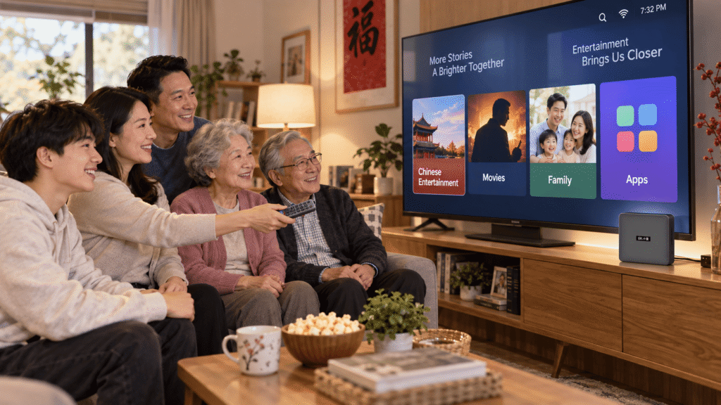 SviCloud 15P TV Box for multi-generation overseas Chinese family entertainment