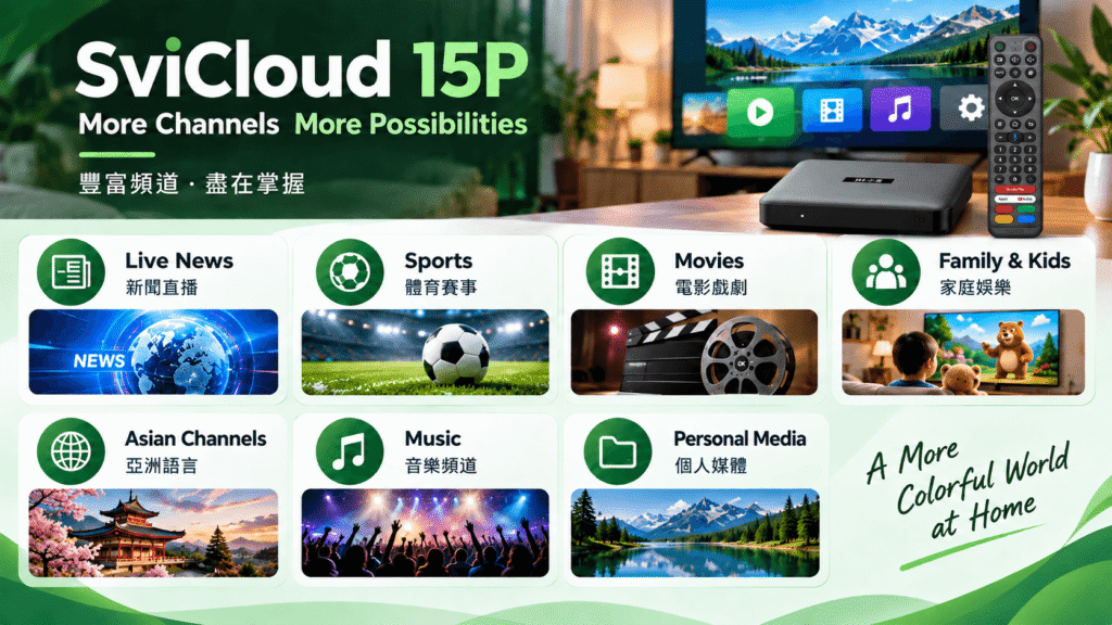 SviCloud 15P channels