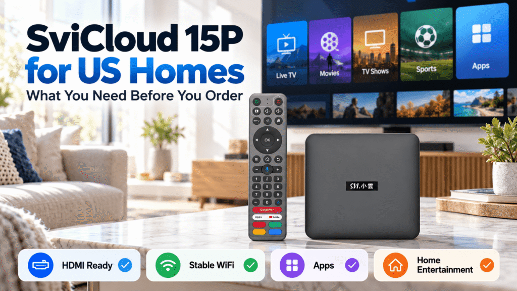 SviCloud 15P for US homes before ordering TV compatibility and WiFi guide