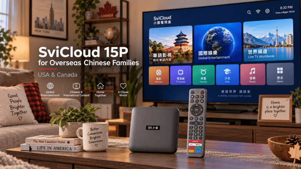 SviCloud 15P for overseas Chinese families in USA and Canada