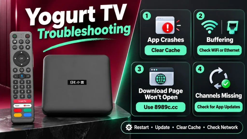 svicloud 15p yogurt tv troubleshooting